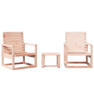 vidaXL Set Salotto da Giardino 3 pz in Legno Massello di Douglas