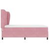 vidaXL Letto a molle con materasso Rosa 190 x 140 cm Velluto