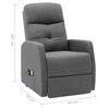 vidaXL Poltrona Alzapersona Massaggiante Grigio Chiaro Tessuto