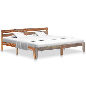 vidaXL Giroletto senza Materasso in Legno Massello 200x200 cm