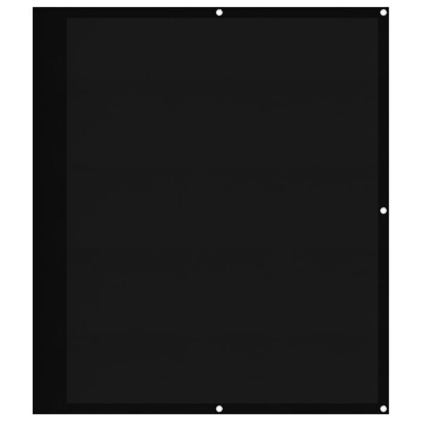 vidaXL Paravento da Balcone Nero 120x700 cm 100% Poliestere Oxford