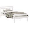 vidaXL Struttura del letto Bianco 80 x 200 cm Pino massello