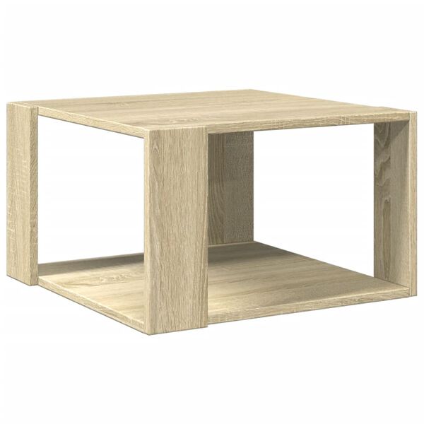 vidaXL Tavolino Salotto Rovere Sonoma 51,5x51,5x30cm Legno Multistrato