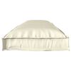 vidaXL Set di Cuscini per Pallet 2 pcs Crema 150 x 40 x 8 cm