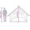 vidaXL Tenda da Campeggio per 5 Persone Verde Impermeabile