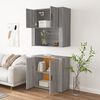 vidaXL Credenza Grigio Sonoma in Legno Multistrato
