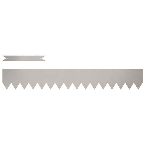 vidaXL Bordura per Prato 30 pcs Marrone 100 x 0.05 x 20 cm