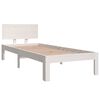 vidaXL Giroletto Bianco in Legno Massello 75x190 cm Small Single