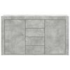 vidaXL Credenza Grigio cemento 120 x 36 x 69 cm Legno multistrato