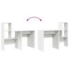 vidaXL Scrivania Bianco 131,5 x 50 x 106,5 cm Legno multistrato