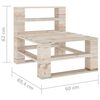 vidaXL Set Divani da Giardino su Pallet 7 pz in Legno di Pino