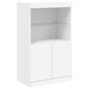 vidaXL Credenza con Luci LED Bianca 60,5x37x100 cm