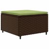 vidaXL Set Divani da Giardino 8 pz con Cuscini in Polyrattan Marrone