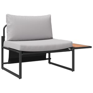 vidaXL Set Divano da Giardino 2 pcs Grigio chiaro Acciaio