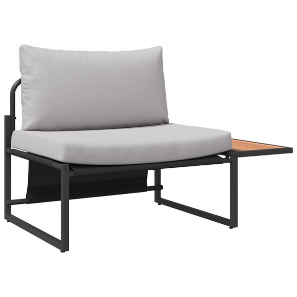 vidaXL Set Divano da Giardino 2 pcs Grigio chiaro Acciaio