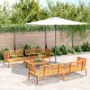 vidaXL Set Divano Pallet da Giardino 5 pz in Legno Massello di Acacia