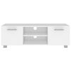 vidaXL Mobile Porta TV Bianco 110x40x35 cm in Legno Multistrato
