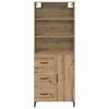 vidaXL Credenza con cassetto Rovere artigianale 69,5 x 34 x 180 cm