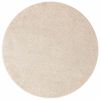 vidaXL Tappeto Shaggy Antiscivolo Crema 90 x 90 cm PP