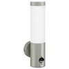 vidaXL Lampada da Parete Esterna Argento 12 x 8,5 x 29 cm