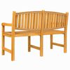 vidaXL Panca da Giardino 149,5x60x90 cm in Legno Massello di Teak