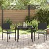 vidaXL Set da Pranzo per Giardino con cuscino 5 pcs Beige polyrattan