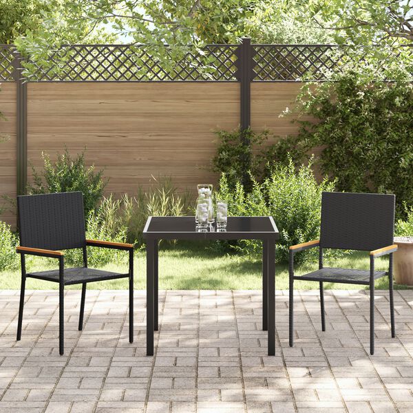 vidaXL Set da Pranzo per Giardino con cuscino 5 pcs Beige polyrattan