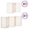 vidaXL Cancello per Cani con Porta Pieghevole 9 Pannelli 450 cm Pioppo