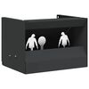 vidaXL Scatola per trappole per proiettili Nero 29 x 22 x 20 cm