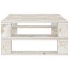vidaXL Set Salotto da Giardino 4 pz Pallet in Legno Bianco