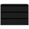 vidaXL Mobile con Cassetti Nero 80 x 41 x 58 cm Legno multistrato