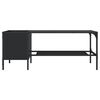 vidaXL Tavolino Salotto con Ripiano Nero 100x51x40cm Legno Multistrato