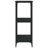 vidaXL Tavolino Consolle Nero 102x35x90 cm in Legno Multistrato