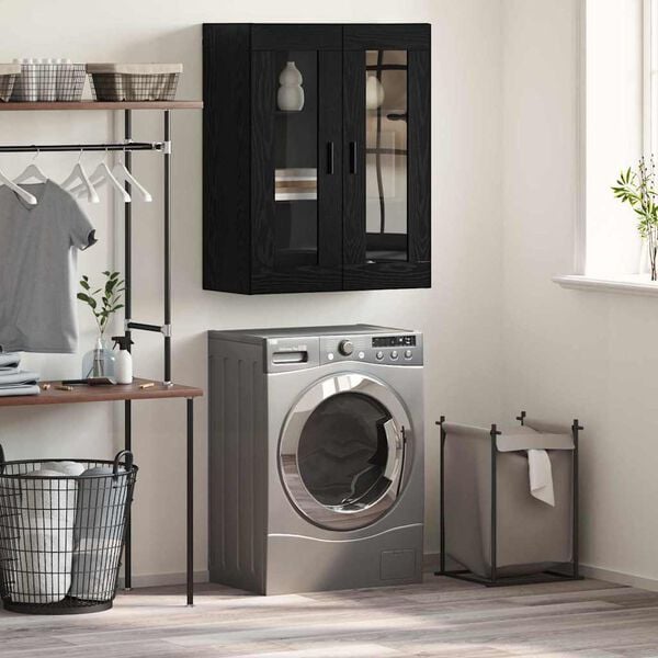 vidaXL Pensile Nero 69,5 x 34 x 90 cm Legno multistrato