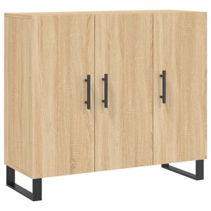 vidaXL Credenza Rovere Sonoma 90x34x80 cm in Legno Multistrato