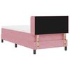 vidaXL Letto a molle con materasso Rosa 200 x 80 cm Poliestere