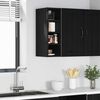 vidaXL Armadio pensile Rovere nero 20 x 29,5 x 60 cm Legno multistrato
