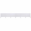 vidaXL Paravento a 6 Pannelli in Tessuto 800x160 cm Bianco Sabbia