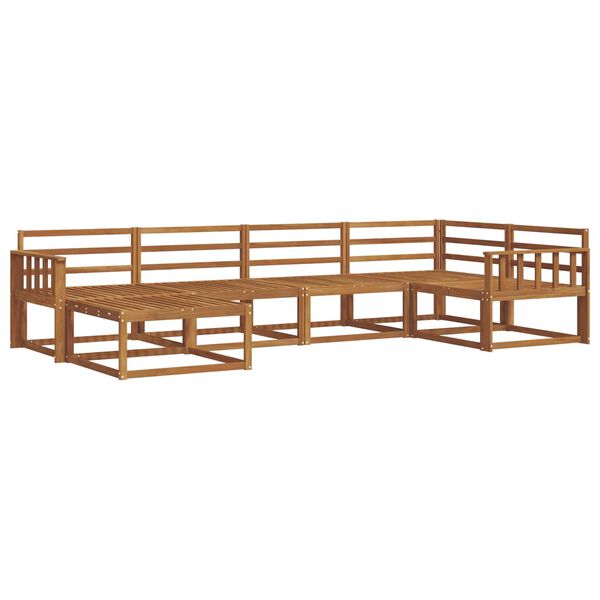 vidaXL Set di divani da esterno 6 pcs Naturale