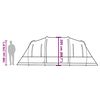 vidaXL Tenda Familiare a Tunnel per 6 Persone Marrone Impermeabile