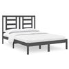 vidaXL Giroletto Grigio in Legno Massello 120x190 cm Small Double