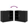 vidaXL Mobile Lavabo Rovere Nero 63 x 29 x 55 cm Legno multistrato