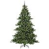 vidaXL Albero di Natale Artificiale con Rami Pieghevoli Verde 210 cm
