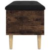 vidaXL Panca Portaoggetti Rovere Fumo 102x42x46 cm Legno Multistrato