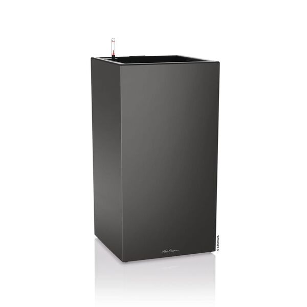 LECHUZA Fioriera CANTO Premium 40 LED High ALL-IN-ONE 40x40cm Carbone
