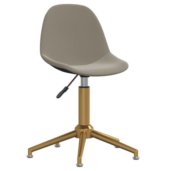 vidaXL Sedie da Pranzo Girevoli 2 pz Grigio Chiaro in Velluto