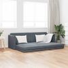 vidaXL Divano-letto da pavimento Grigio scuro 213 x 70 x 77 cm Velluto