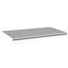vidaXL Tessuto di Ricambio per Tenda da Sole Antracite e Bianco 600x300 cm Poliestere