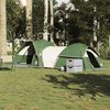 vidaXL Tenda da Campeggio per 5 Persone Verde Impermeabile
