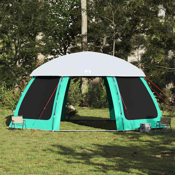 vidaXL Tenda da piscina con Patta Rimovibile&Pareti in Rete 612x612 cm